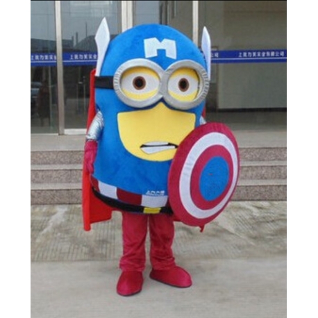 Mascotte Minion 2 occhi - Capitan America