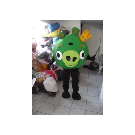 Mascot Costume Green Pig - Angry Birds - Super Deluxe