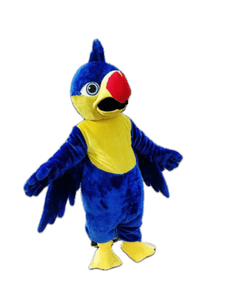 Mascotte Personalizzata Pappagallo Blu Mascottemania