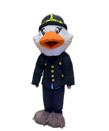 Mascotte Personalizzata Finzy (femminile) Guardia di Finanza Mascottemania