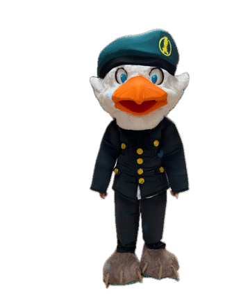 Mascotte Personalizzata Finzy Guardia di Finanza Mascottemania