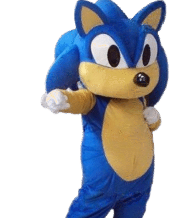 Mascotte Sonic Classica Mascottemania